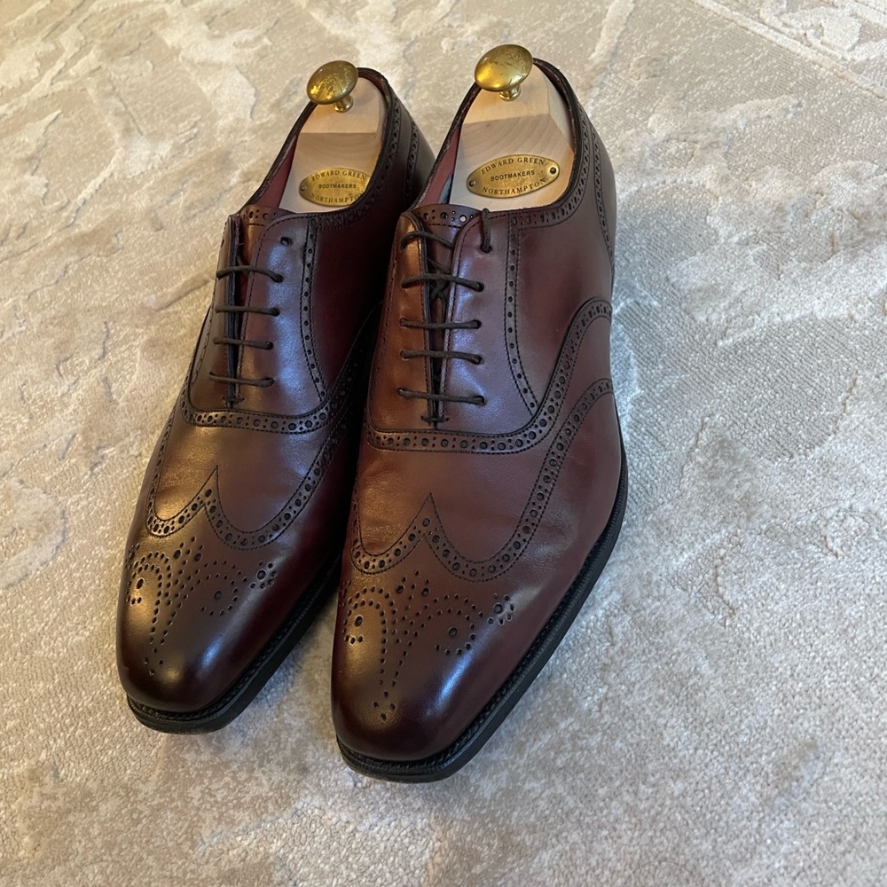 Classic Brown Leather Brogue Shoes